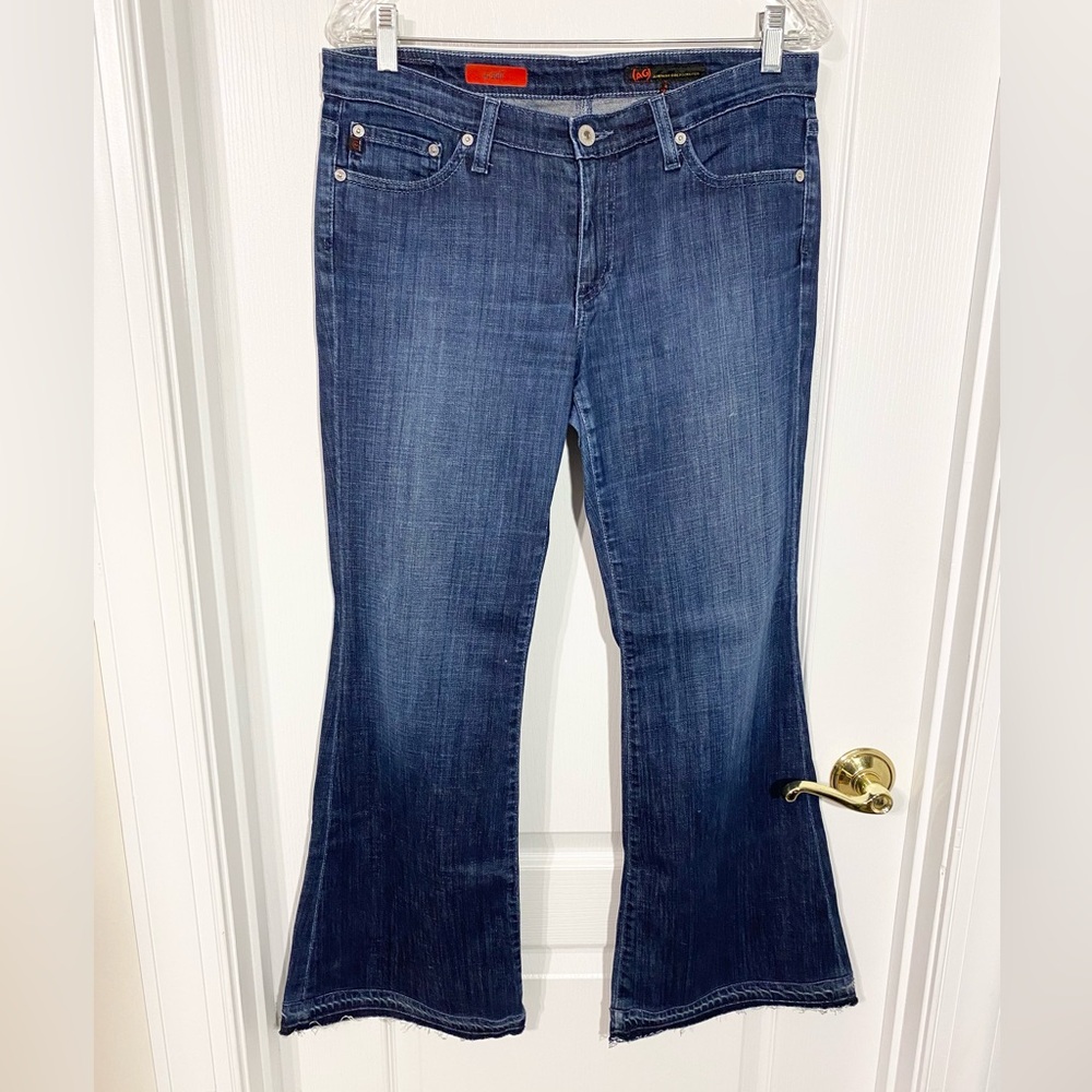 Y2K AG USA Made The Bell Mid Rise Flare Leg Jeans Size 30 Adriano Goldschmied